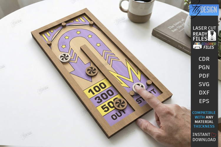 Fast Sling Puck Game Laser Cut | Board Game | Family Games