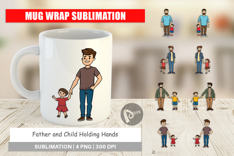 Mug Wrap Father and Child