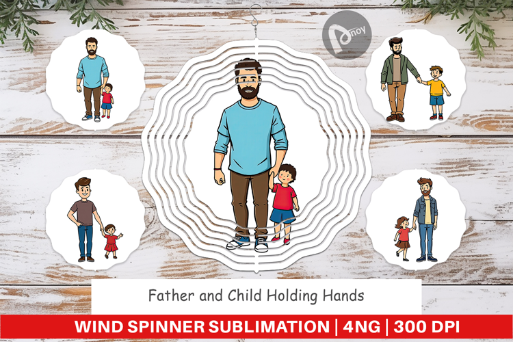 Wind Spinner Father and Child
