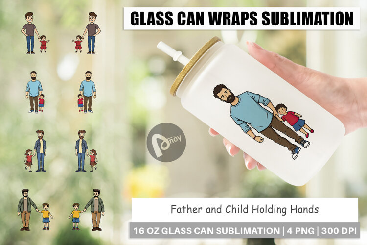 Glass Can Father and Child example image 1