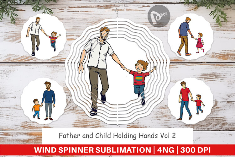 Wind Spinner Father and Child example image 1