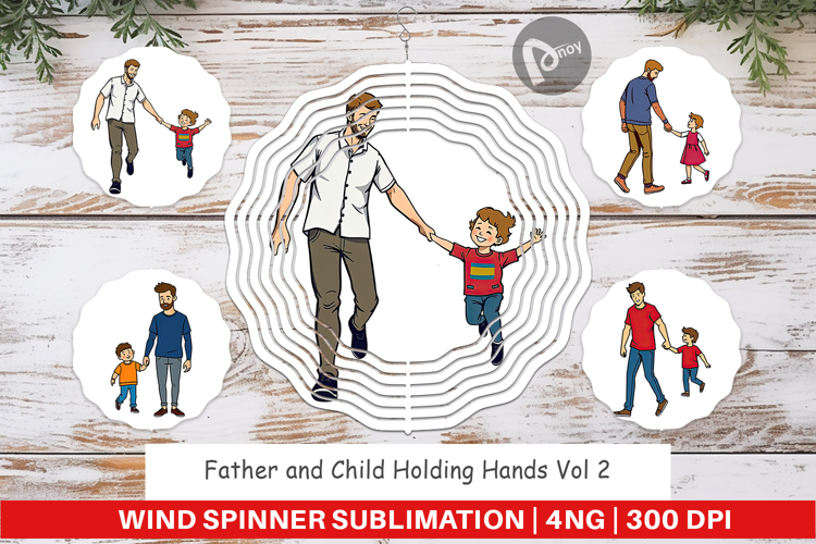 Wind Spinner Father and Child