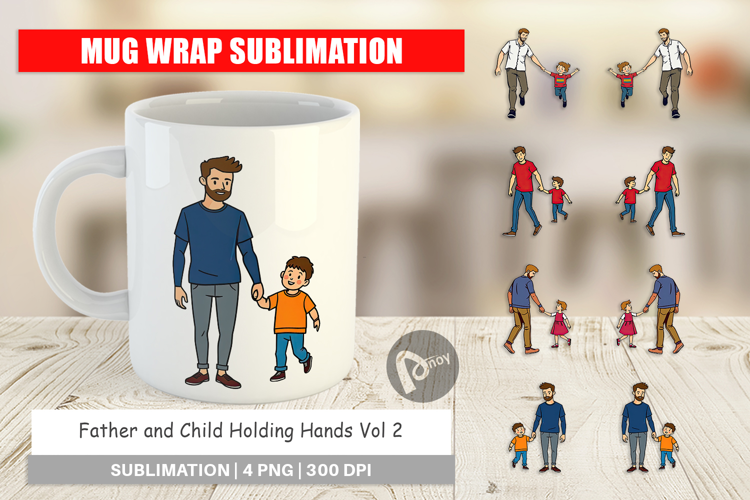 Mug Wrap Father and Child