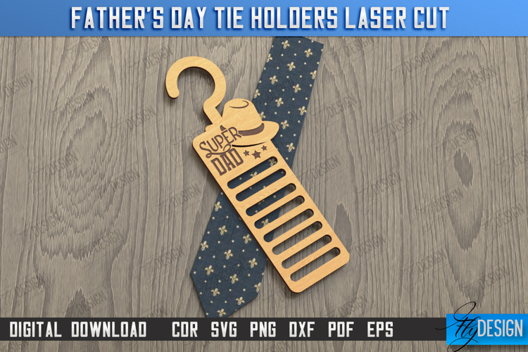 Fathers Day Tie Holder | Tie Hanger | Gift for Grandpa |CNC