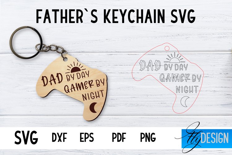 Fathers Day Keyhain | Laser Cut Design | Fathers Quotes