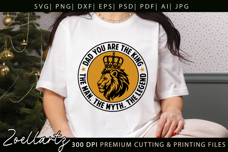 Fathers Day SVG for Cricut Papa Daddy Dad T-shirt Mug Design