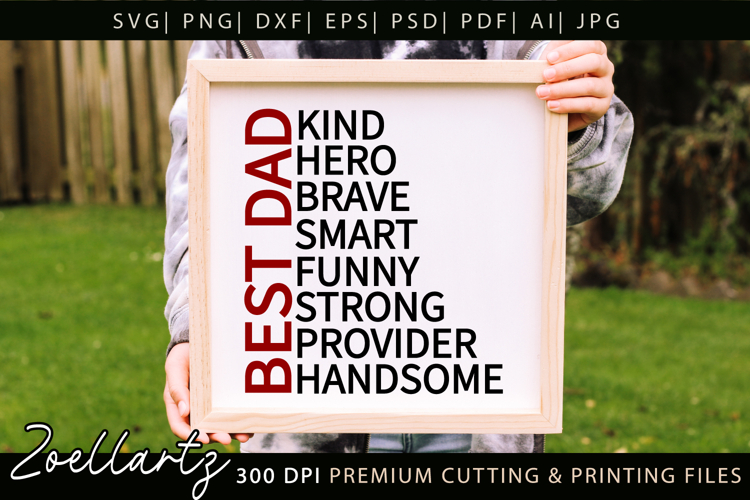 Fathers Day SVG for Cricut Papa Daddy Dad T-shirt Mug Design