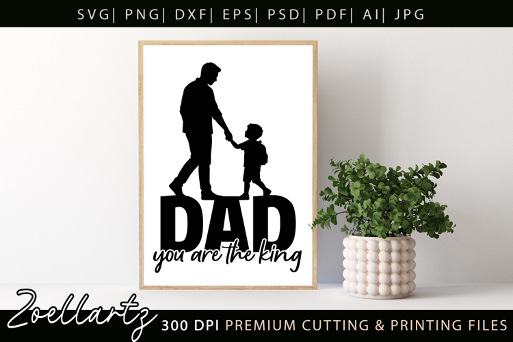 Fathers Day SVG for Cricut Papa Daddy Dad T-shirt Mug Design