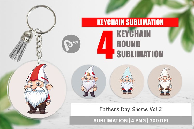 Keychain Father's Day Gnome