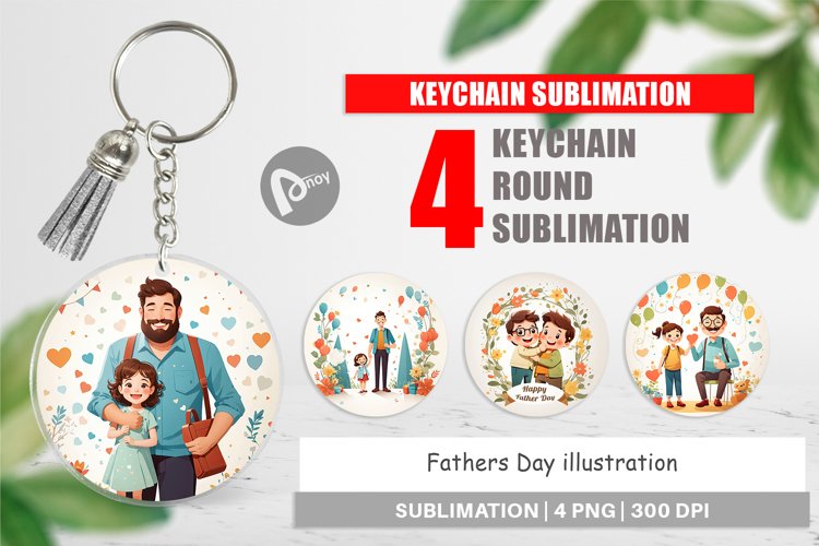 Keychain Father's Day Art