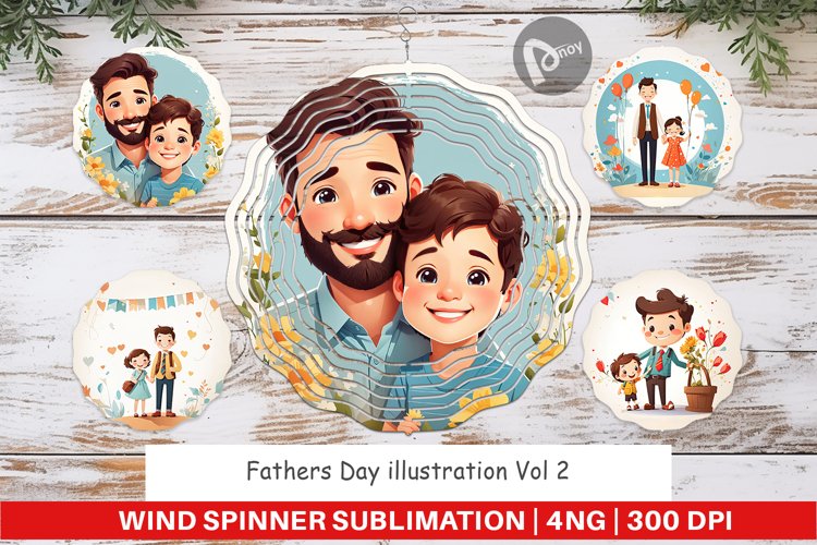 Wind Spinner Father's Day Art