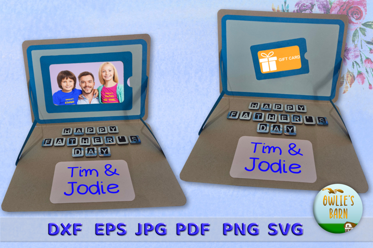 Fathers Day Laptop Card