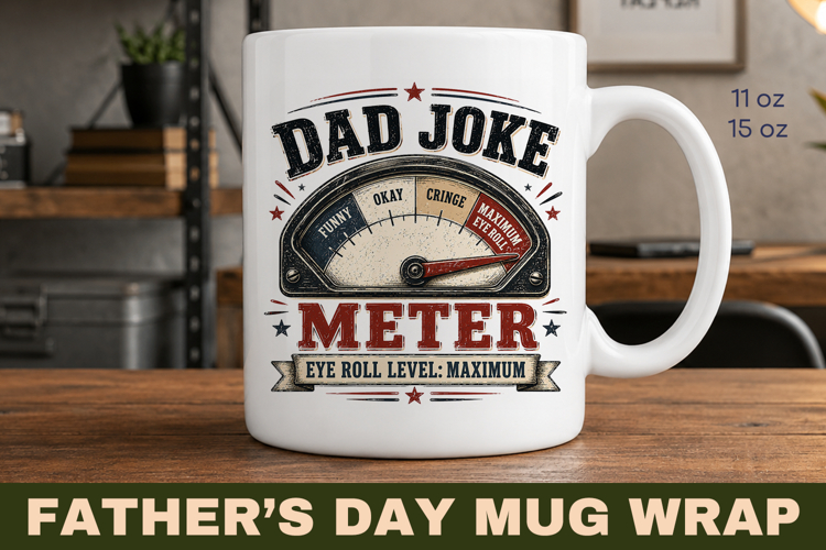 funny fathers day mug wrap, fathers day mug wrap, dad mug
