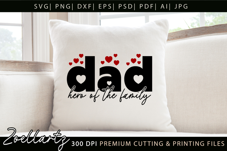 Fathers Day SVG for Cricut Papa Daddy Dad T-shirt Mug Design