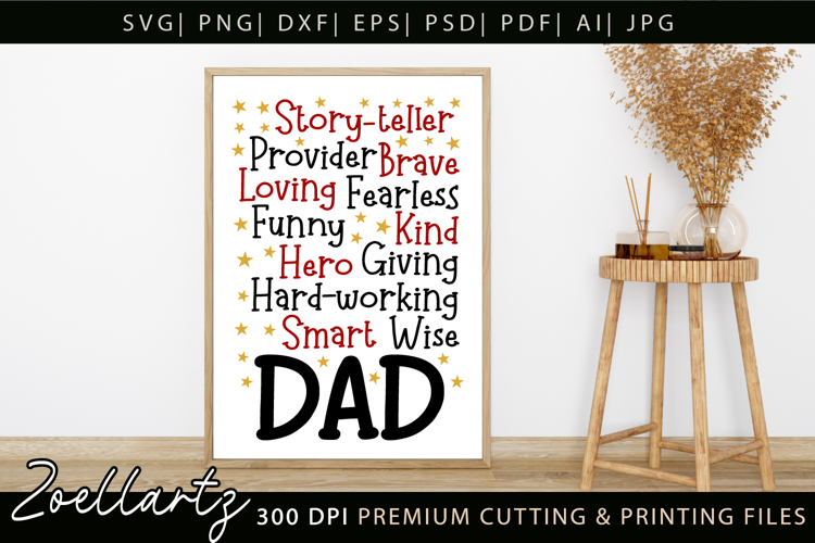 Fathers Day Subway Art SVG Papa Daddy Dad T-shirt Mug Design