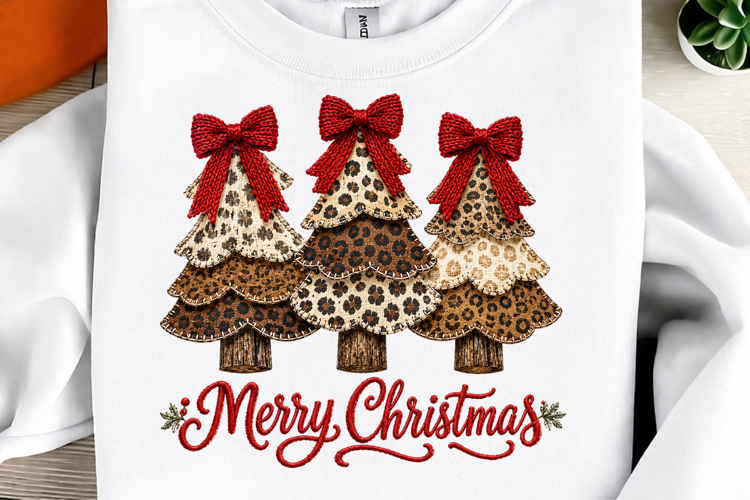 Faux Yarn Merry Christmas PNG example image 1