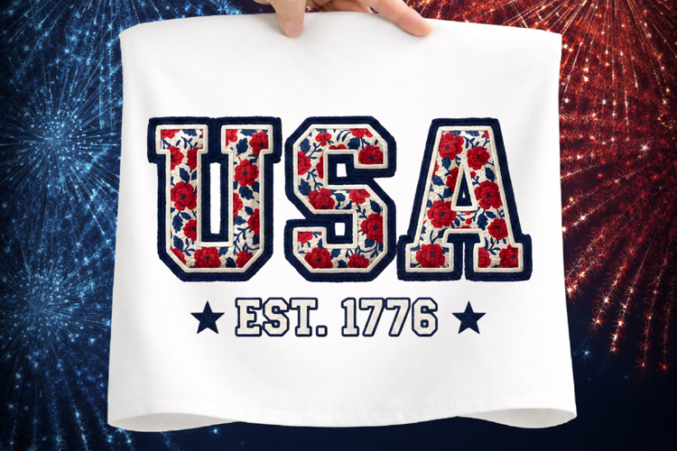 Faux Yarn American 4th of July Png - 4th of July Png