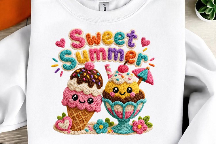 Faux Yarn Sweet Summer Sublimation Png