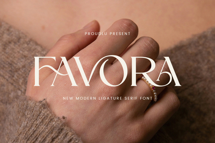 Favora || modern ligature typeface