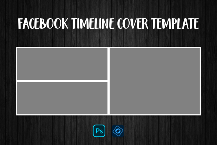 Facebook Timeline Cover Template. Photo Collage PSD 002