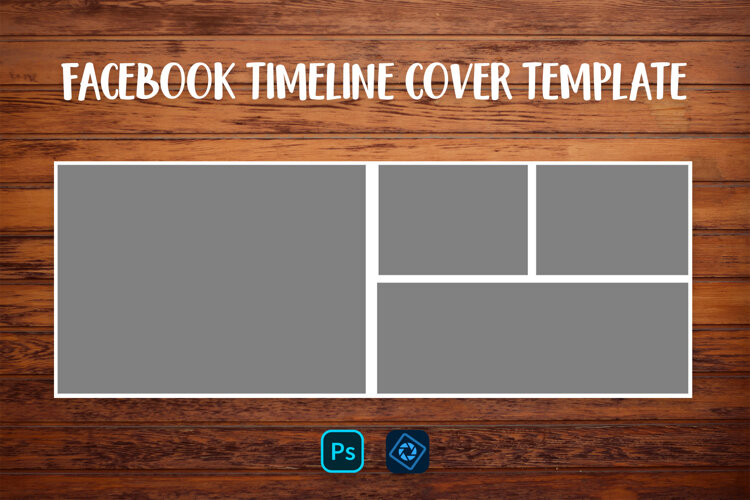 Facebook Timeline Cover Template. Photo Collage PSD 003 example image 1