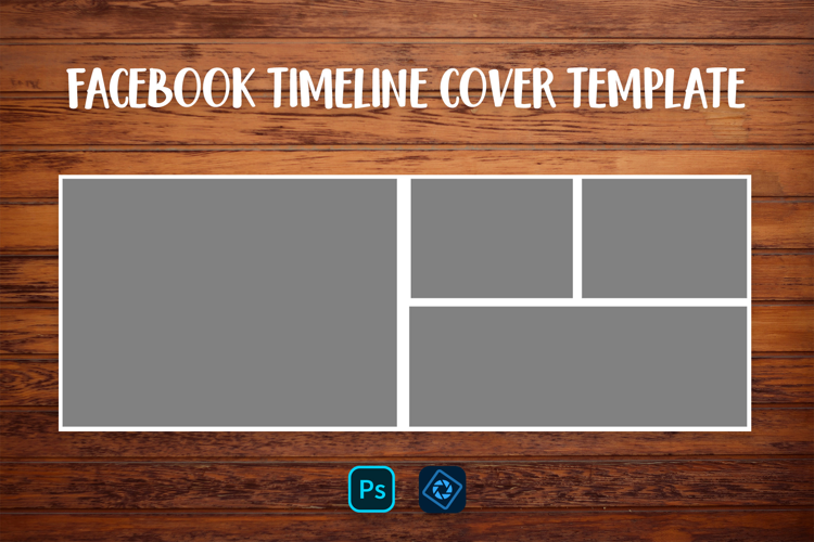 Facebook Timeline Cover Template. Photo Collage PSD 003