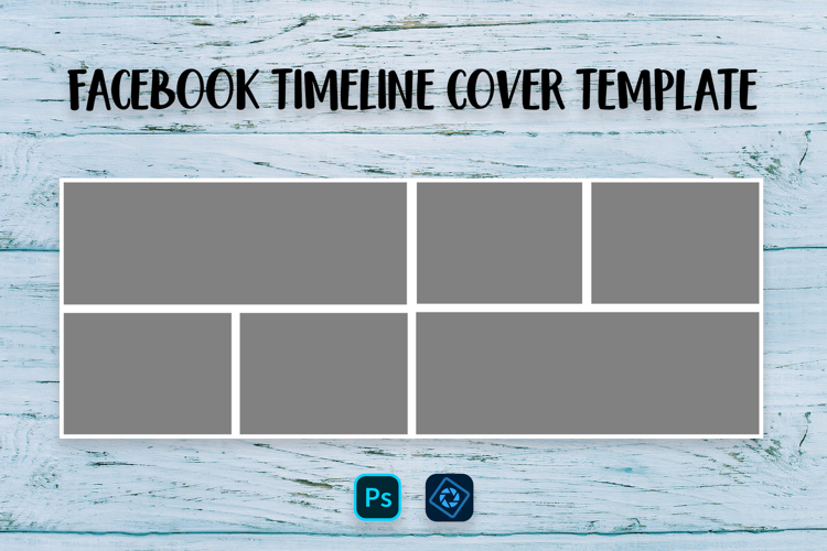 Facebook Timeline Cover Template. Photo Collage PSD 003 PSD