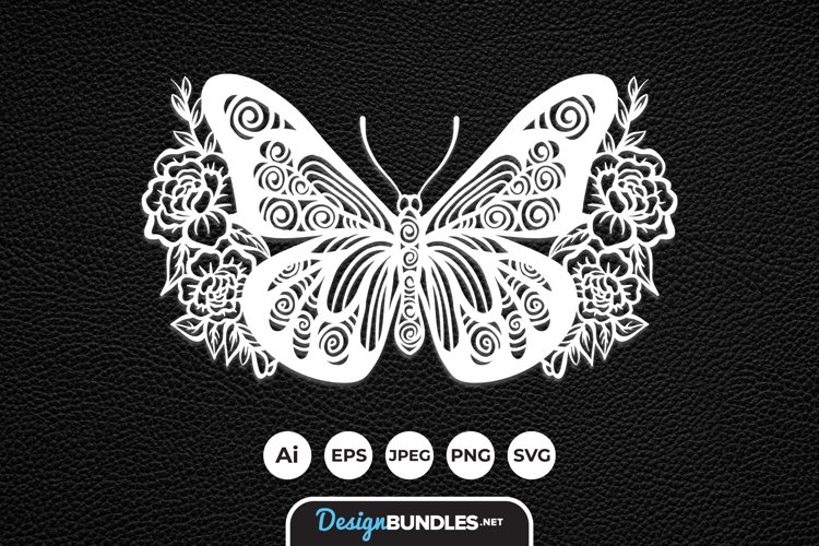Butterfly Card Svg Image 2