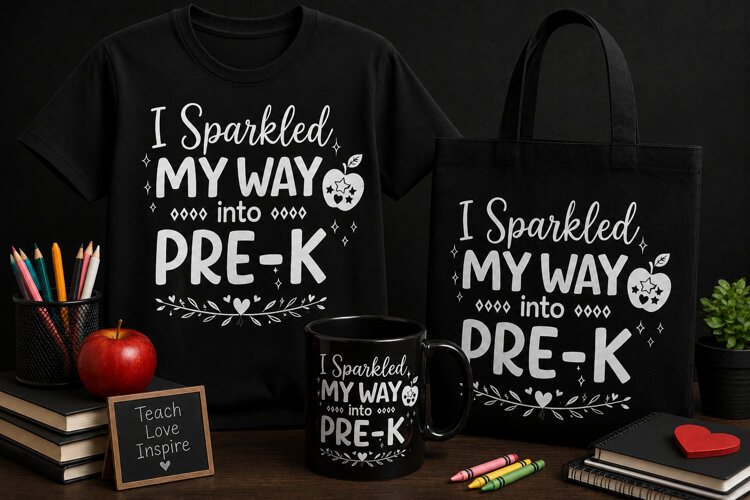 I Sparkled My Way Into Pre-K PNG | Preschool Teacher example image 1