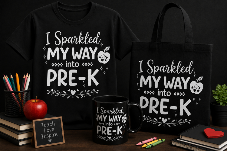 I Sparkled My Way Into Pre-K PNG | Preschool Teacher