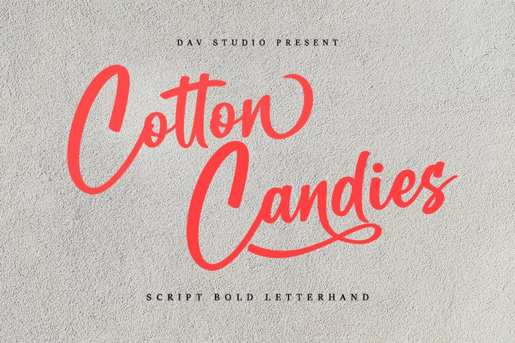 Cotton Candies - Bold Script Font example image 1