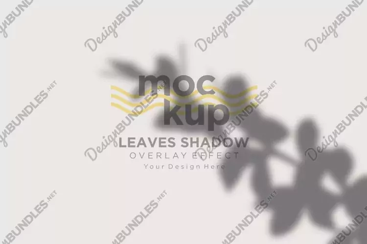 Leaves Shadow Overlay Effect Mockup