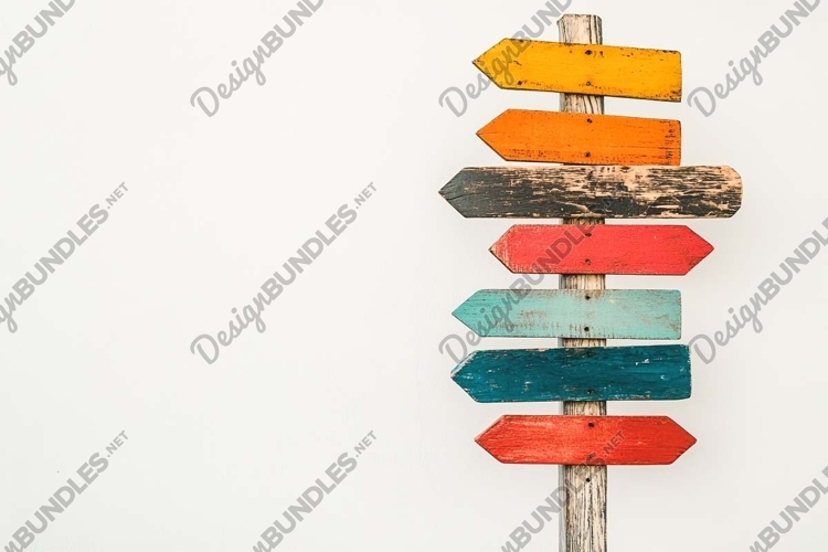 Wooden Signpost Clipart Image 9