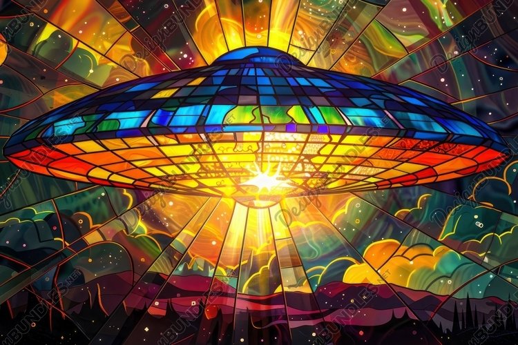 Stained Glass Texture Image 22