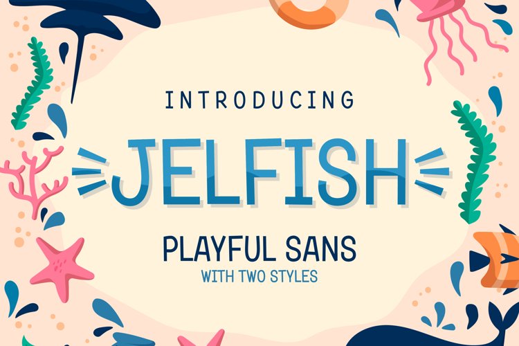 Jelfish - Playful Sans example image 1