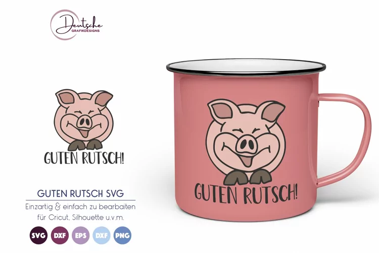 Guten Rutsch SVG | Schwein SVG