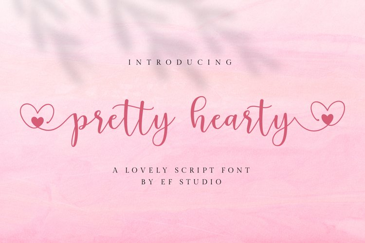 pretty hearty | lovely script example image 1