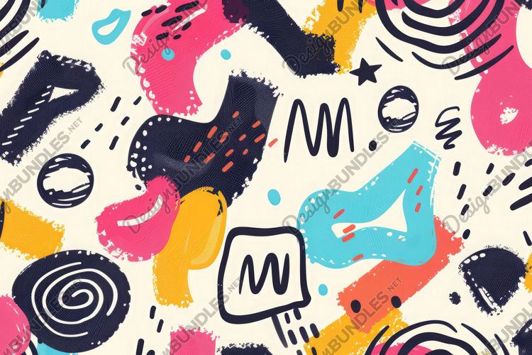 Vibrant Multicolored Hand Prints Background Wallpaper