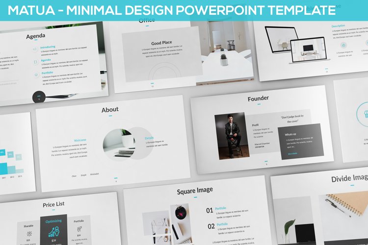 Matua - Minimal Design Powerpoint Presentation