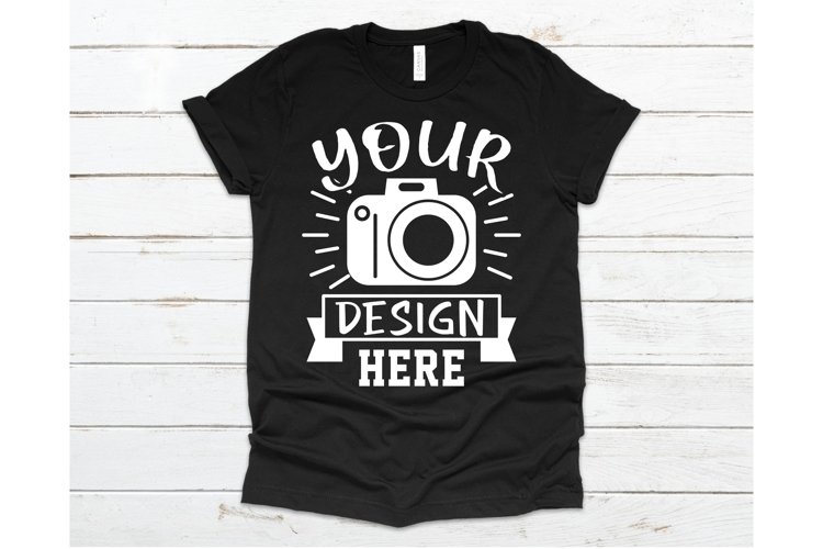 Black Tshirt Mockup Image 9