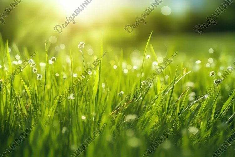 Blurred Grassy Background Wallpaper