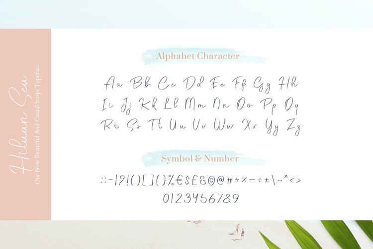 Hiluan Sea - Beautiful & Casual Script Typeface example image 1