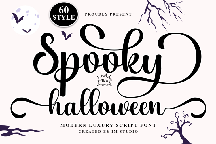 Spooky Halloween - Family Font In 60 Styles