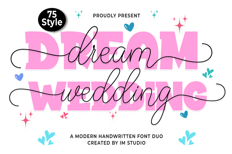 Dream Wedding Duo | Family Font in 75 Style