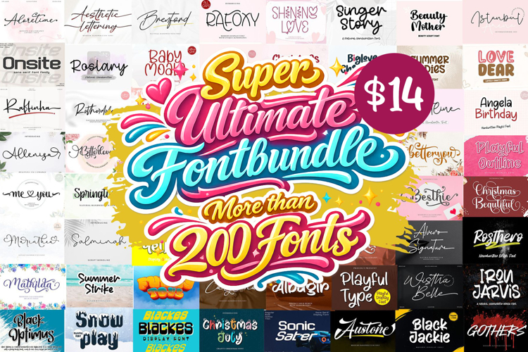 SUPER ULTIMATE FONTBUNDLE