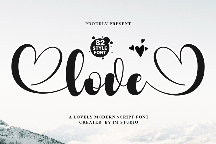 Love - Family Font In 82 Styles