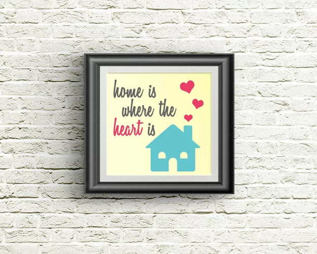 Home is Where the Heart Is SVG File Cutting Template