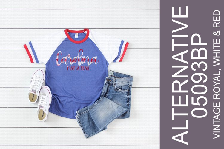 Alternative Apparel 05093BP Slapshot Vintage T-Shirt Mock Up example image 1
