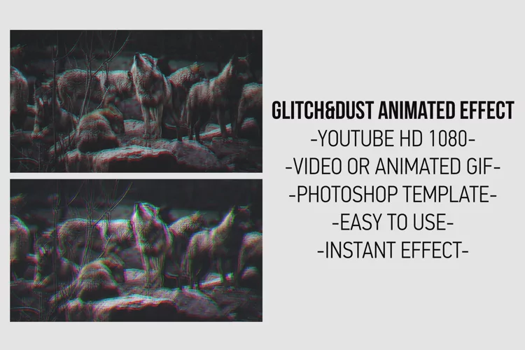 Glitch&Dust - Animated Slide Effect