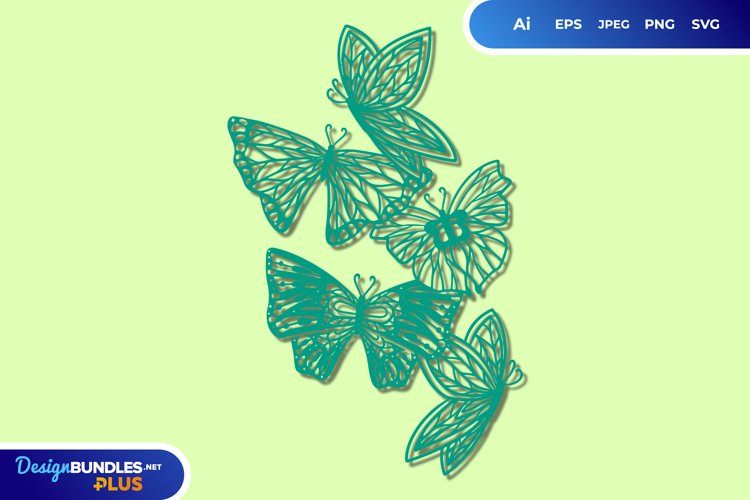 Butterfly Card Svg Image 17